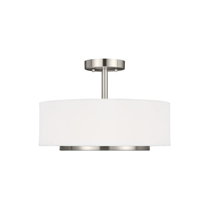 Sea Gull Nance 2-Light Ceiling Light in Brushed Nickel Sea Gull Nance 2-Light Ceiling Light in Brushed Nickel