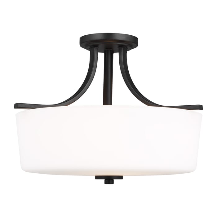 Sea Gull Kemal 3-Light Ceiling Light in Midnight Black Sea Gull Kemal 3-Light Ceiling Light in Midnight Black