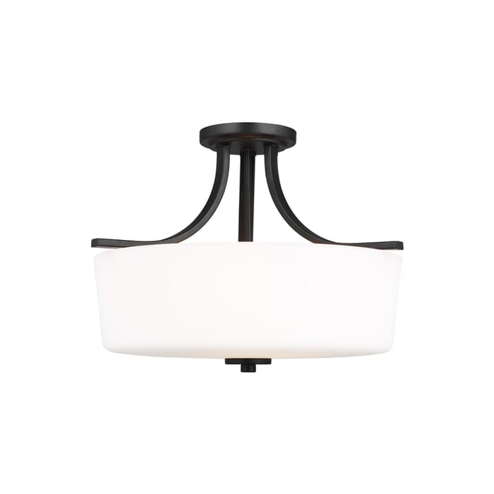 Sea Gull Kemal 3-Light Ceiling Light in Midnight Black Sea Gull Kemal 3-Light Ceiling Light in Midnight Black