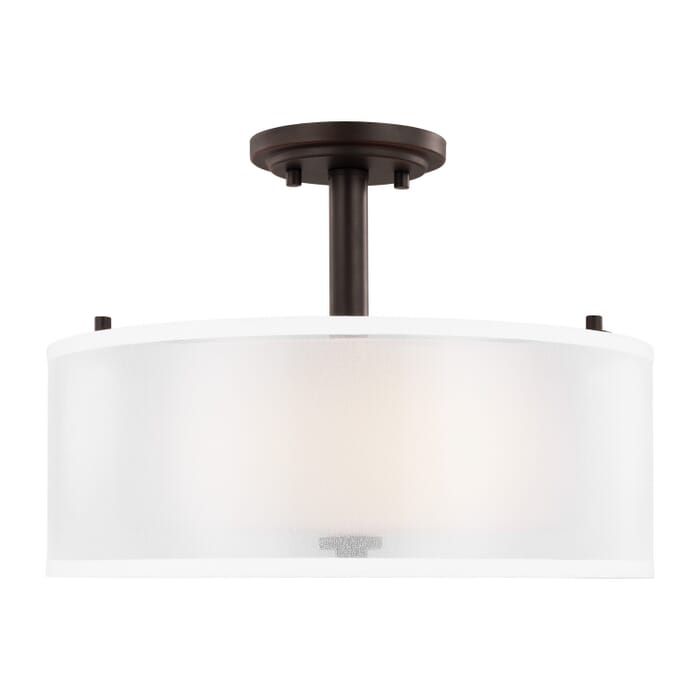 Elmwood Park 2-Light Semi-Flush Mount in Bronze Elmwood Park 2-Light Semi-Flush Mount in Bronze