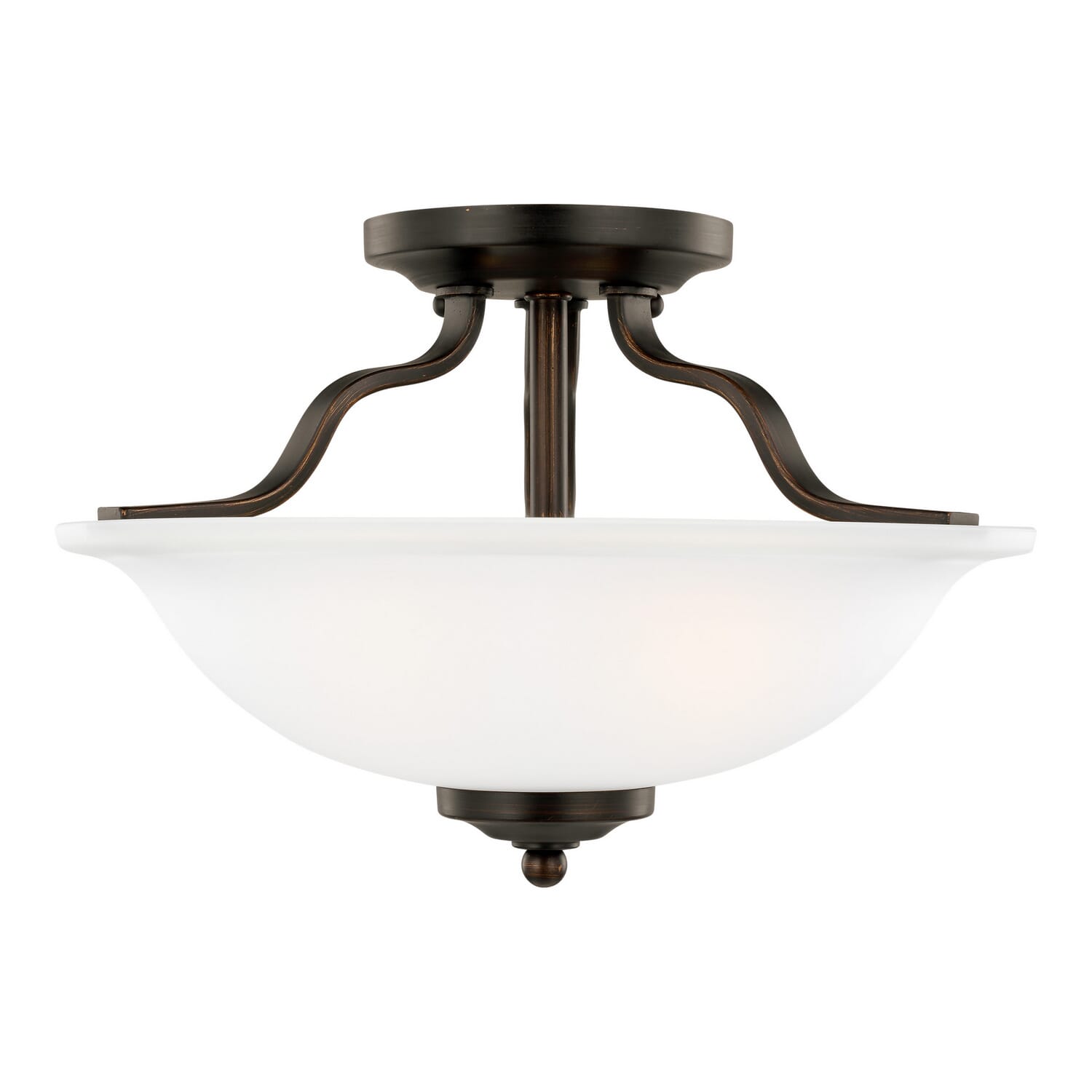 Emmons 2-Light Semi-Flush Mount in Bronze