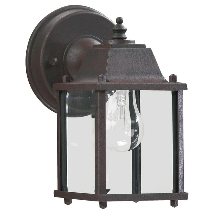 Quorum 9" Outdoor Wall Light in Rust Quorum 9" Outdoor Wall Light in Rust