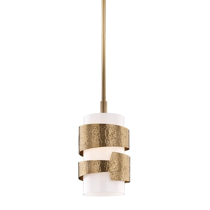 Hudson Valley Lanford Mini Pendant in Aged Brass Hudson Valley Lanford Mini Pendant in Aged Brass