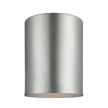 Sea Gull Cylinders Outdoor Ceiling Light in Painted Brushed Nickel