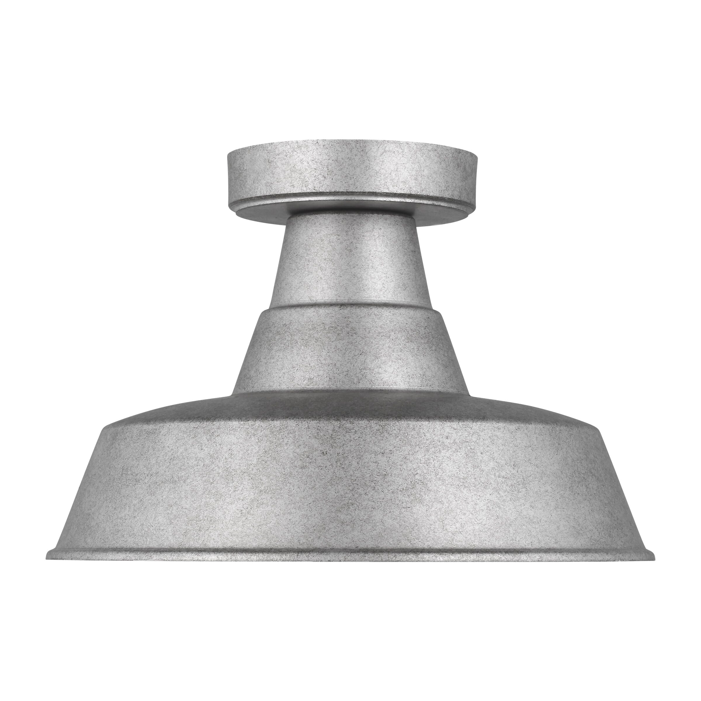 Sea Gull Barn Light Outdoor Ceiling Light in Weathered Pewter
