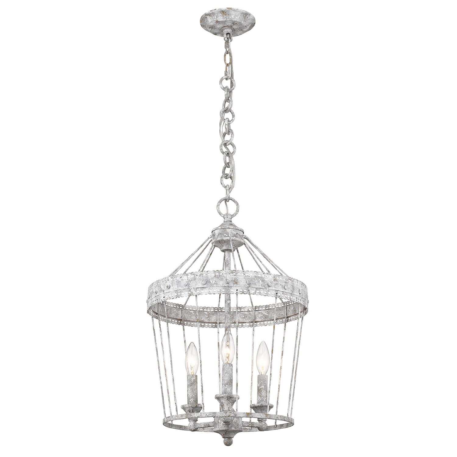 Golden Ferris 3-Light Mini Chandelier in Oyster