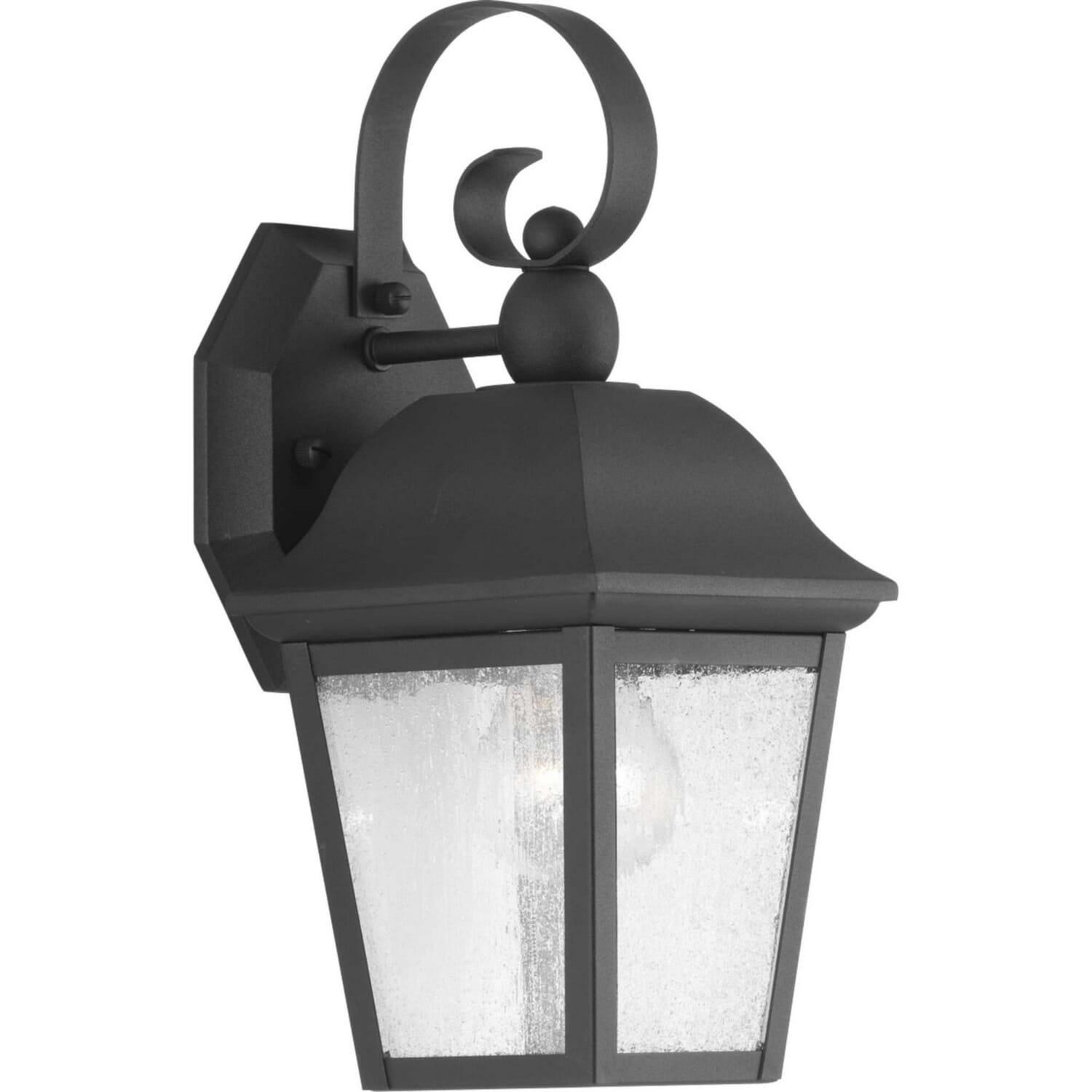 Black One Light Wall Lantern from the Kiawah Collection