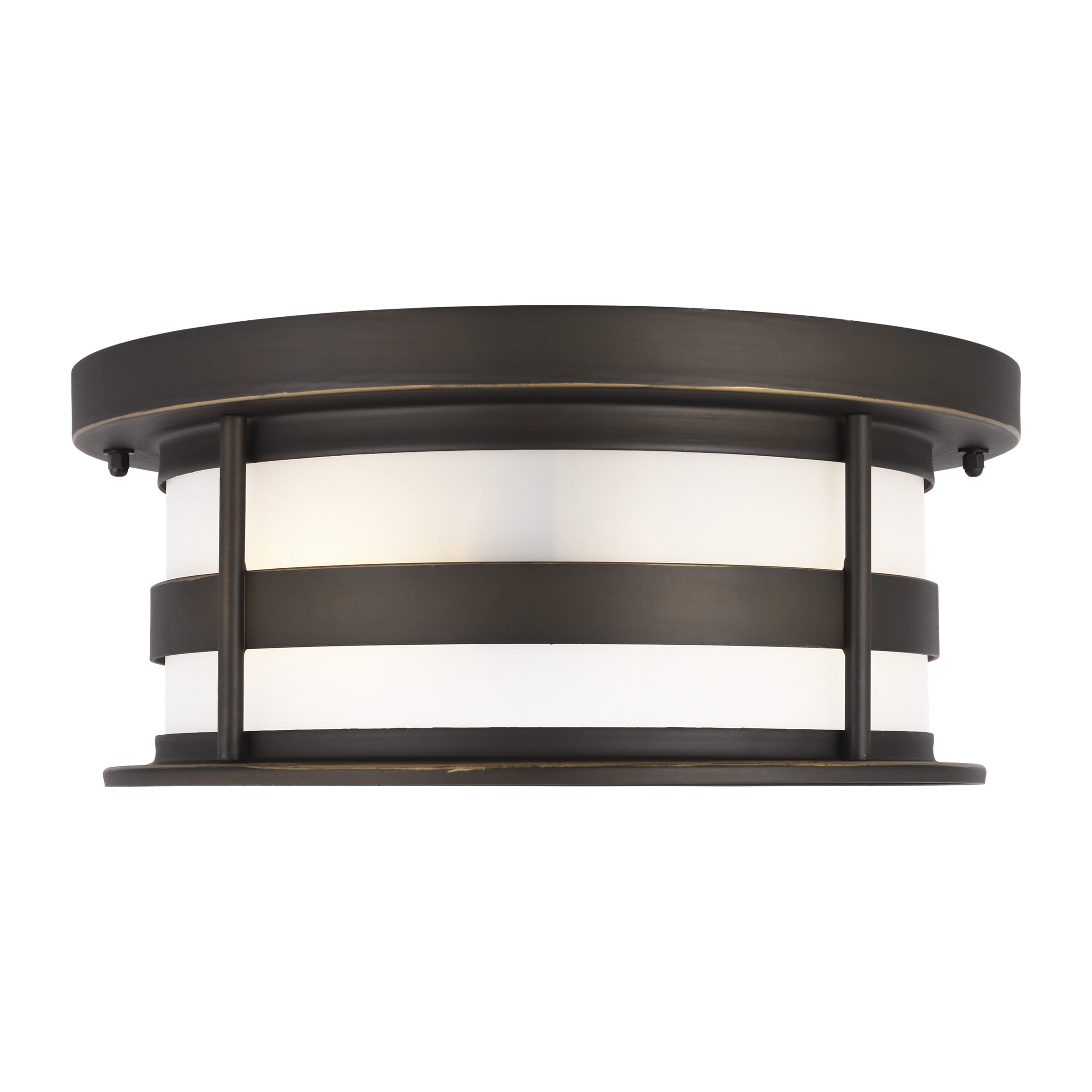 Wilburn 2-Light Outdoor Ceiling Light in Antique Bronze