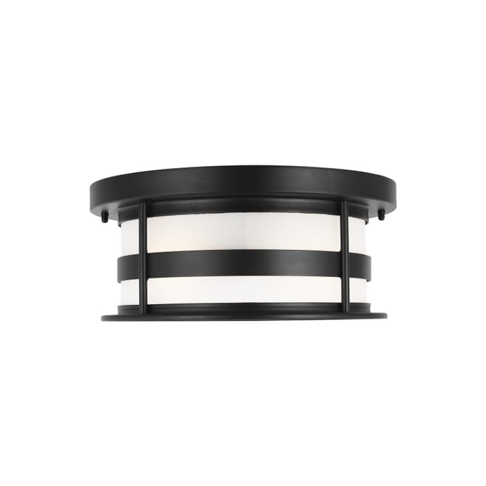 Wilburn 2-Light Outdoor Flush Mount in Black Wilburn 2-Light Outdoor Flush Mount in Black