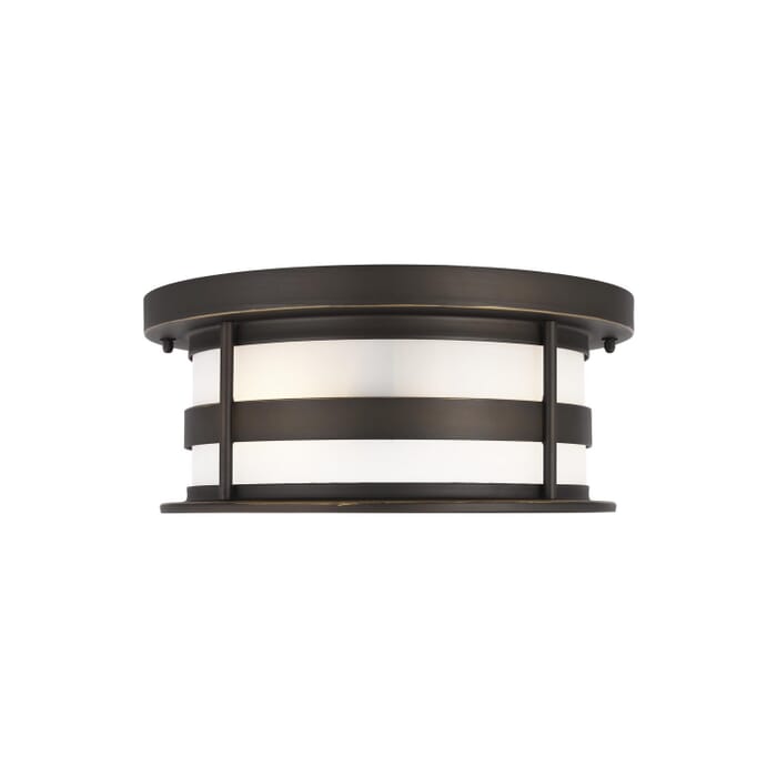 Wilburn 2-Light Outdoor Flush Mount in Antique Bronze Wilburn 2-Light Outdoor Flush Mount in Antique Bronze