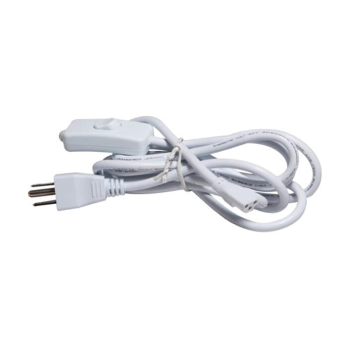 Access InteLED 72" Power Cord w/ Plug & in-line switch in White Access InteLED 72" Power Cord w/ Plug & in-line switch in White