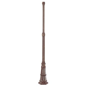 The Great Outdoors 83" Outdoor Post With Base in Vintage Rust
