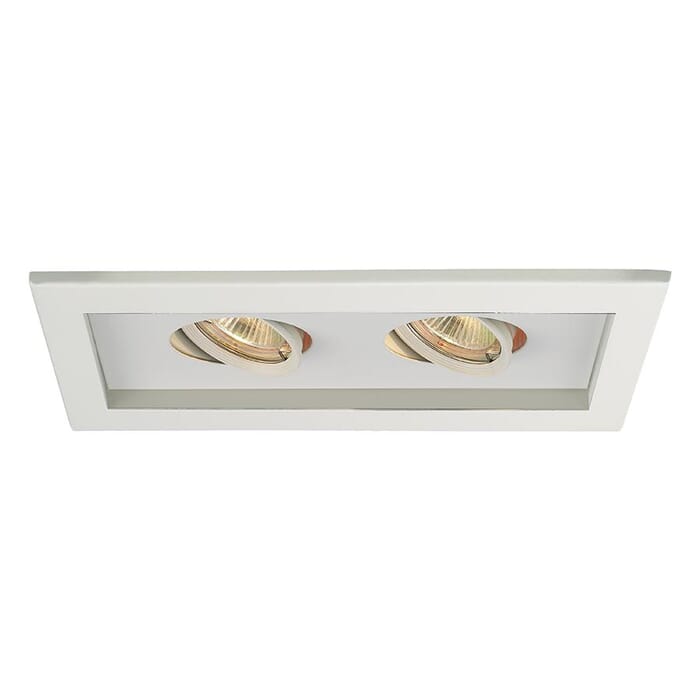 WAC Lighting 120V 1-Light Multiple Two Light Trim in White WAC Lighting 120V 1-Light Multiple Two Light Trim in White