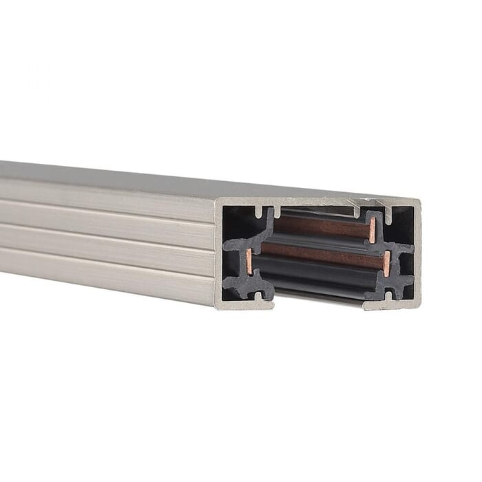 WAC Lighting H Track Single Circuit 120V in Brushed Nickel WAC Lighting H Track Single Circuit 120V in Brushed Nickel