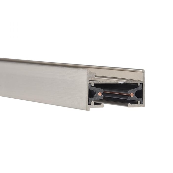 WAC Lighting L Track Single Circuit 120V in Brushed Nickel WAC Lighting L Track Single Circuit 120V in Brushed Nickel