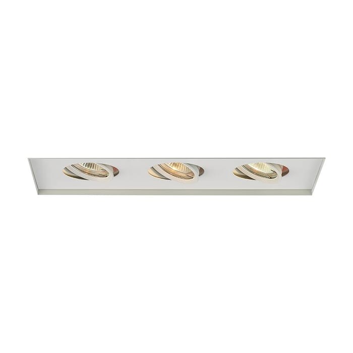 WAC Lighting 120V 1-Light Multiple Three Light Invisible Trim in White WAC Lighting 120V 1-Light Multiple Three Light Invisible Trim in White