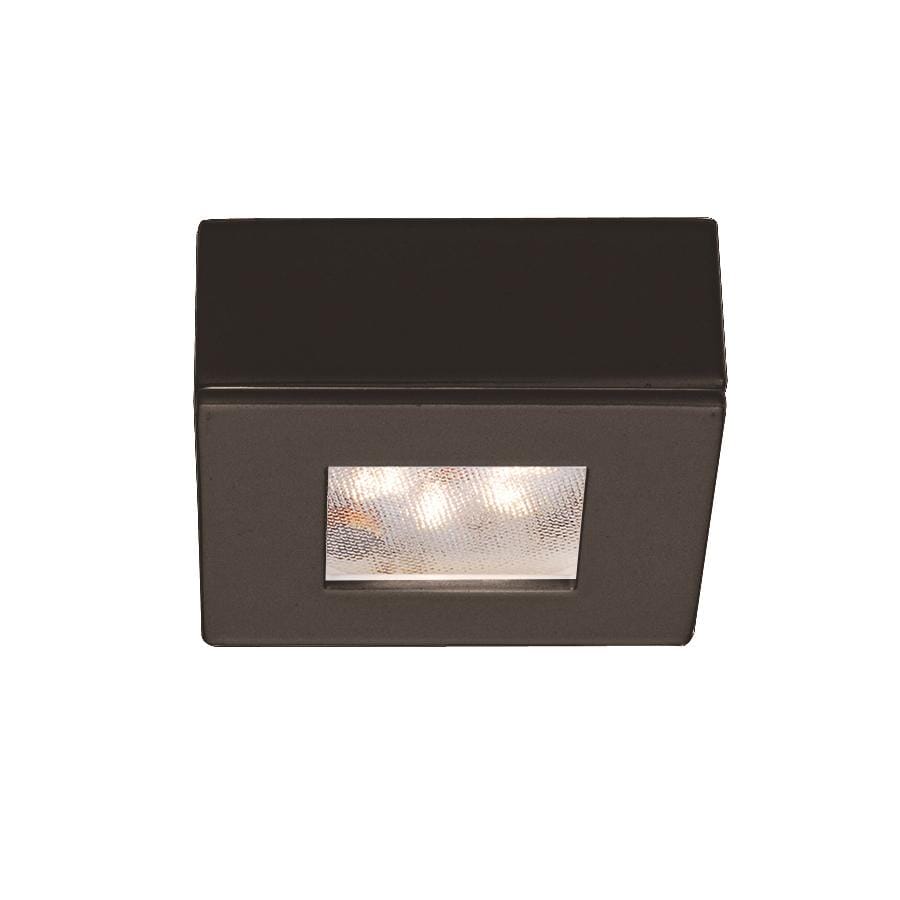 WAC Lighting Square LED 24V Button Light 1-Light in Dark Bronze - HR-LED87S-DB