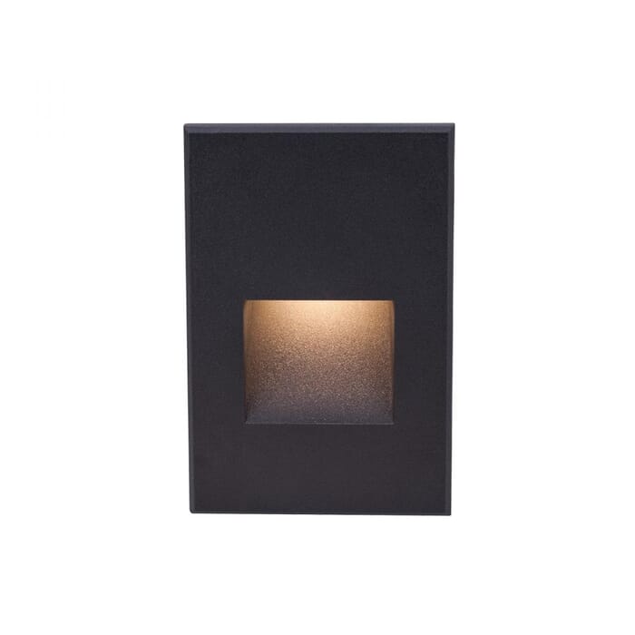 WAC Lighting 277V LEDme 1-Light Vertical Step and Wall Light in Black WAC Lighting 277V LEDme 1-Light Vertical Step and Wall Light in Black
