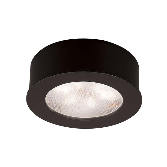 WAC Lighting Round LED 24V Button Light 1-Light in Black WAC Lighting Round LED 24V Button Light 1-Light in Black