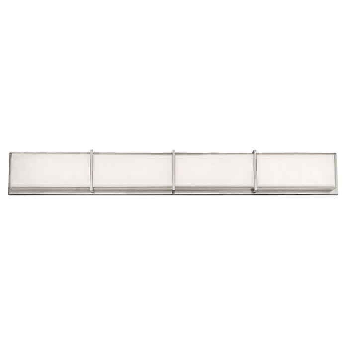Modern Forms Bahn Bathroom Vanity Light in Brushed Nickel Modern Forms Bahn Bathroom Vanity Light in Brushed Nickel