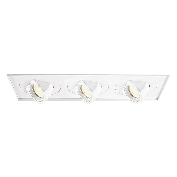 WAC Lighting Tesla 3-Light LED Multiple Three Light Invisible Trim with Light Engine in White WAC Lighting Tesla 3-Light LED Multiple Three Light Invisible Trim with Light Engine in White
