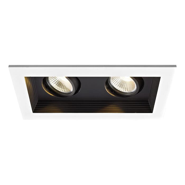 WAC Lighting 120V 2-Light Mini Multiple LED Two Light Remodel Housing with Trim and Light Engine in Black WAC Lighting 120V 2-Light Mini Multiple LED Two Light Remodel Housing with Trim and Light Engine in Black
