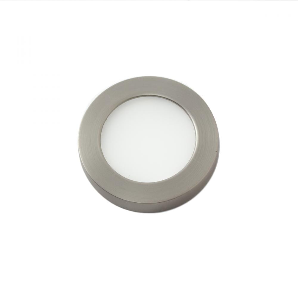 WAC Lighting 1-Light Edge Lit Energy Star LED 24V Button Light in Brushed Nickel - HR-LED90-27-BN