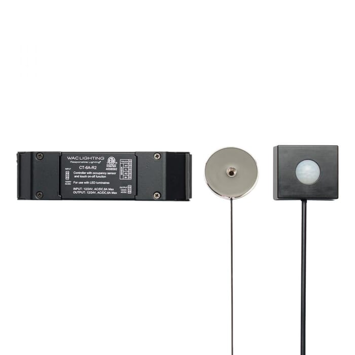 WAC Lighting Touch On/Off and Occupancy Sensor 24V Controller in Black WAC Lighting Touch On/Off and Occupancy Sensor 24V Controller in Black