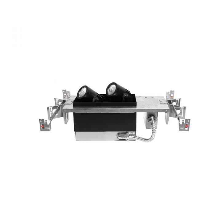 WAC Lighting 120V 2-Light LED Precision Multiple Two Light Housing with Light Engine in Black WAC Lighting 120V 2-Light LED Precision Multiple Two Light Housing with Light Engine in Black