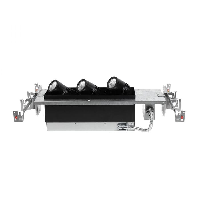 WAC Lighting 120V 3-Light LED Precision Multiple Three Light Housing with Light Engine in Black WAC Lighting 120V 3-Light LED Precision Multiple Three Light Housing with Light Engine in Black