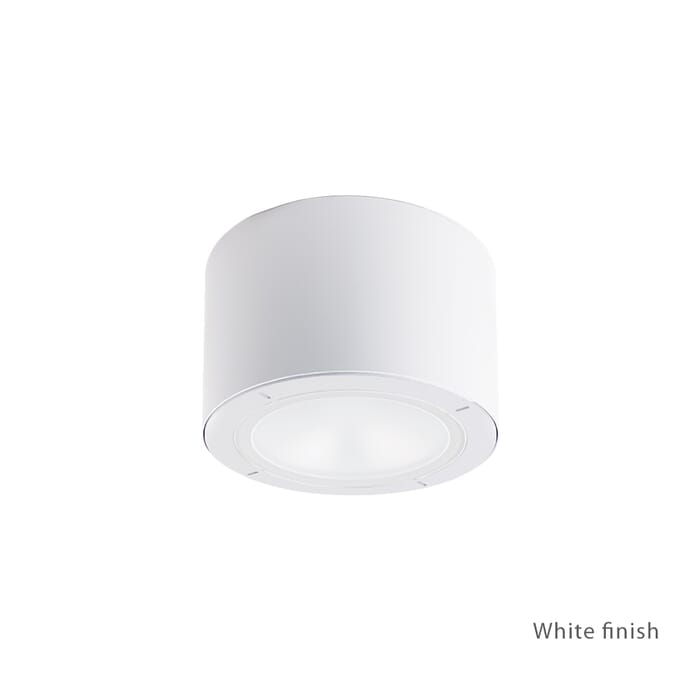 Modern Forms Vessel 1-Light Outdoor Flush Mount in White Modern Forms Vessel 1-Light Outdoor Flush Mount in White