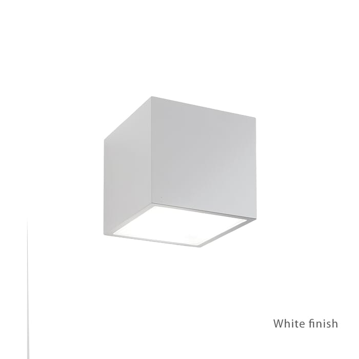 Modern Forms Bloc 1-Light Outdoor Wall Light in White Modern Forms Bloc 1-Light Outdoor Wall Light in White