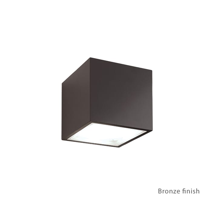 Modern Forms Bloc 1-Light Outdoor Wall Light in Bronze Modern Forms Bloc 1-Light Outdoor Wall Light in Bronze