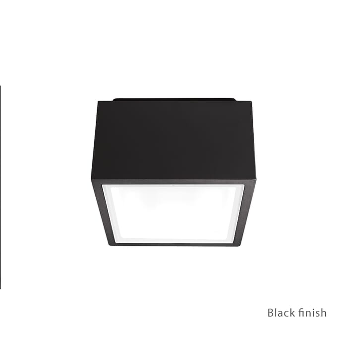 Modern Forms Bloc 1-Light Outdoor Flush Mount in Black Modern Forms Bloc 1-Light Outdoor Flush Mount in Black