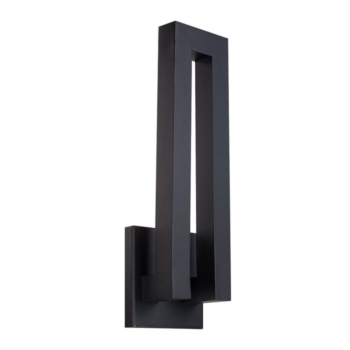 Modern Forms Forq 1-Light Outdoor Wall Light in Black Modern Forms Forq 1-Light Outdoor Wall Light in Black