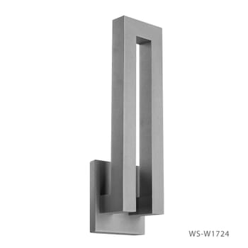 Modern Forms Forq 1-Light Outdoor Wall Light in Graphite