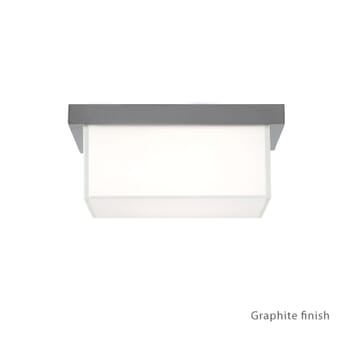 Modern Forms Ledge 1-Light Outdoor Flush Mount in Graphite