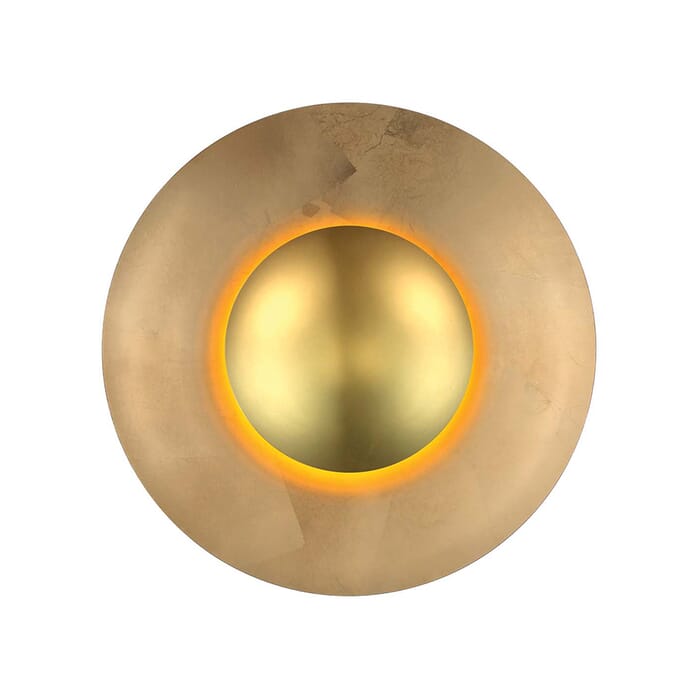 Modern Forms Blaze 1-Light Wall Sconce in Gold Leaf Modern Forms Blaze 1-Light Wall Sconce in Gold Leaf