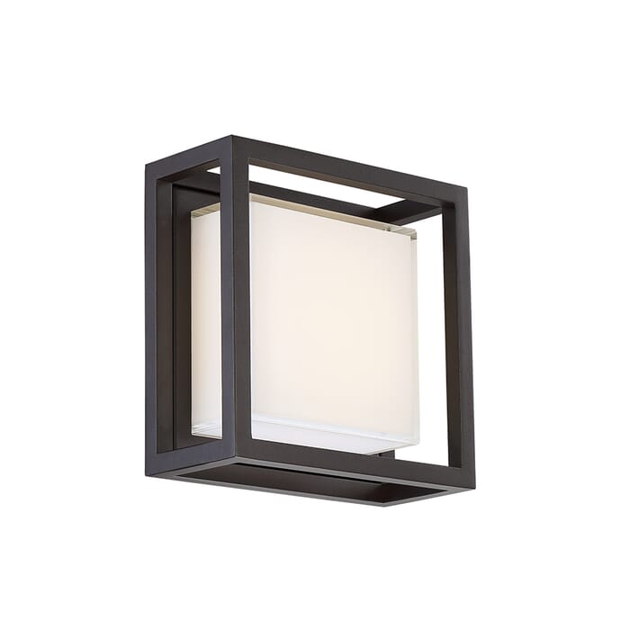 Modern Forms Framed 1-Light Outdoor Wall Light in Bronze Modern Forms Framed 1-Light Outdoor Wall Light in Bronze