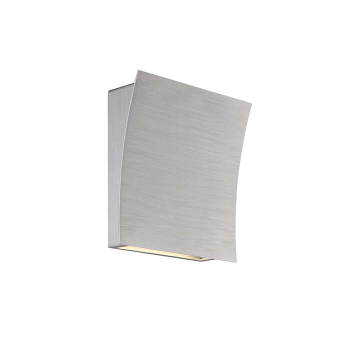 Modern Forms Slide 2-Light Wall Sconce in Brushed Aluminum Modern Forms Slide 2-Light Wall Sconce in Brushed Aluminum