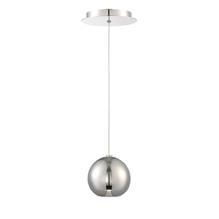 Modern Forms Acid 1-Light Pendant in Polished Nickel Modern Forms Acid 1-Light Pendant in Polished Nickel