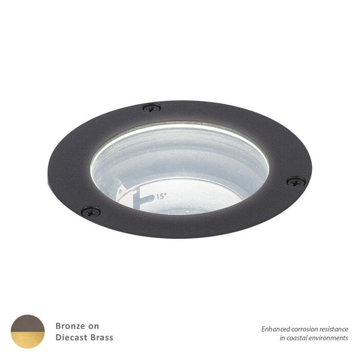 WAC Lighting 1-Light LED 3" 120V Inground Well Light in Bronzed Brass WAC Lighting 1-Light LED 3" 120V Inground Well Light in Bronzed Brass
