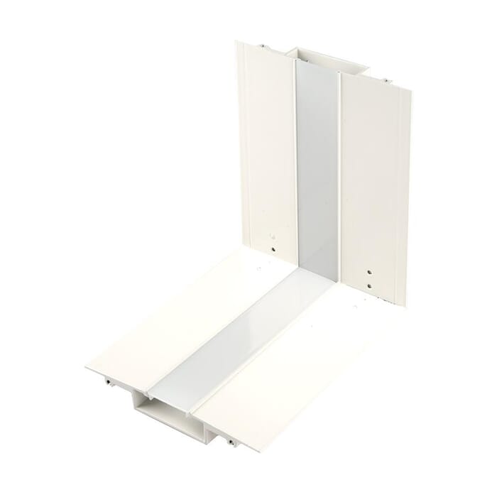 WAC Lighting 2-Light 24V Symmetrical Architectural Channel in White WAC Lighting 2-Light 24V Symmetrical Architectural Channel in White