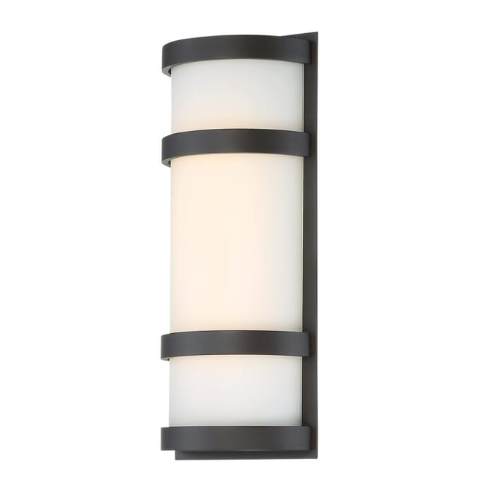 WAC Lighting 120V Latitude 1-Light LED Outdoor Wall Light in Bronze WAC Lighting 120V Latitude 1-Light LED Outdoor Wall Light in Bronze