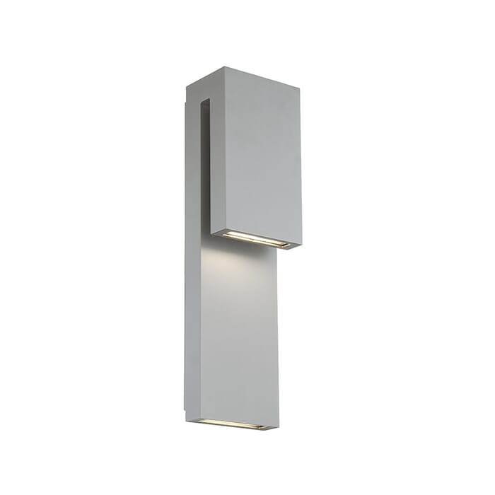 Modern Forms Double Down 2-Light Outdoor Wall Light in Graphite Modern Forms Double Down 2-Light Outdoor Wall Light in Graphite