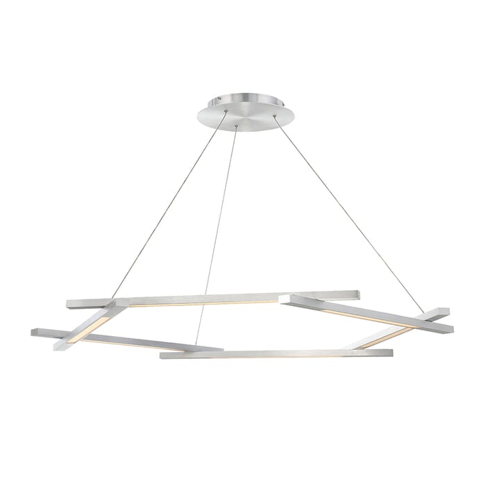 Modern Forms Metric 6-Light Pendant in Brushed Aluminum Modern Forms Metric 6-Light Pendant in Brushed Aluminum
