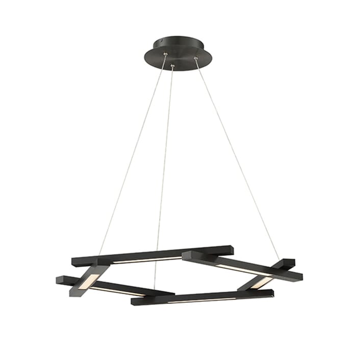 Modern Forms Metric 6-Light Pendant in Black Modern Forms Metric 6-Light Pendant in Black