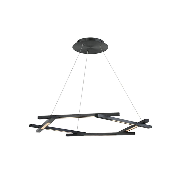 Modern Forms Metric 6-Light Pendant in Black Modern Forms Metric 6-Light Pendant in Black