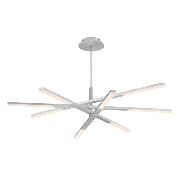 Modern Forms Stacked 1-Light Pendant in Brushed Aluminum Modern Forms Stacked 1-Light Pendant in Brushed Aluminum