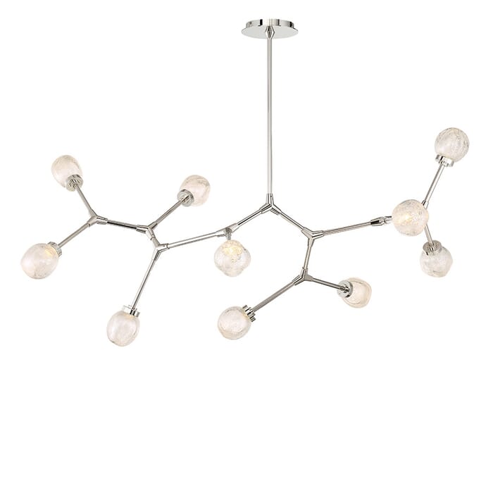 Modern Forms Catalyst 10-Light Chandelier in Polished Nickel Modern Forms Catalyst 10-Light Chandelier in Polished Nickel